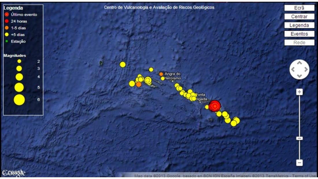 Abalo de hoje teve 38 réplicas até às 13:16