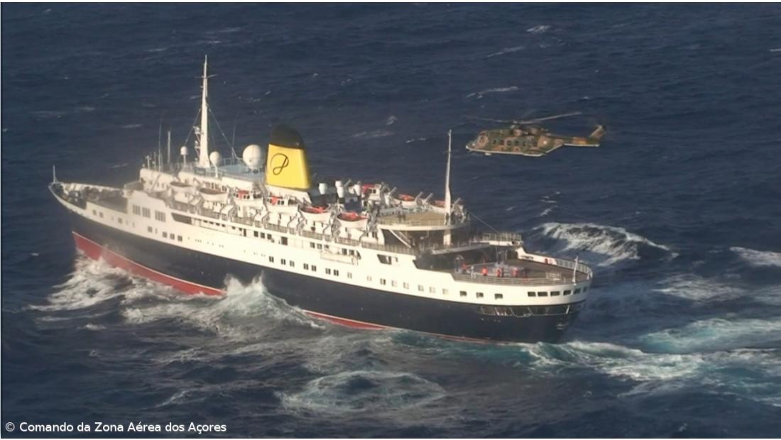 Tripulante do "Funchal" evacuado pela Força Aérea