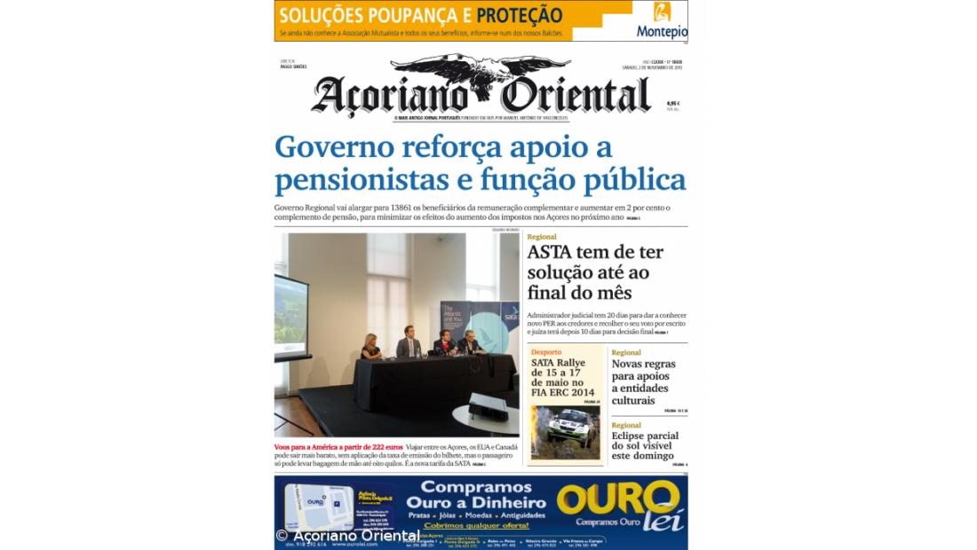 Governo reforça apoio a pensionistas e função pública