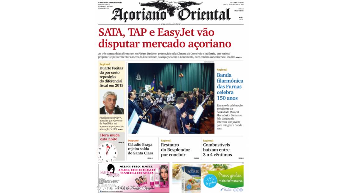 SATA, TAP e EasyJet vão disputar mercado açoriano