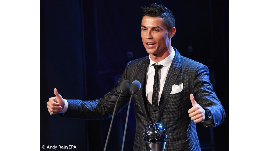 Cristiano Ronaldo novamente desportista europeu do ano para agências de notícias