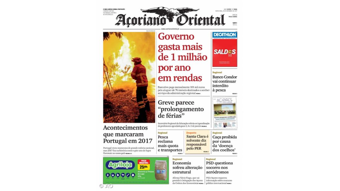 "Governo gasta mais de 1 milhão por ano em rendas"