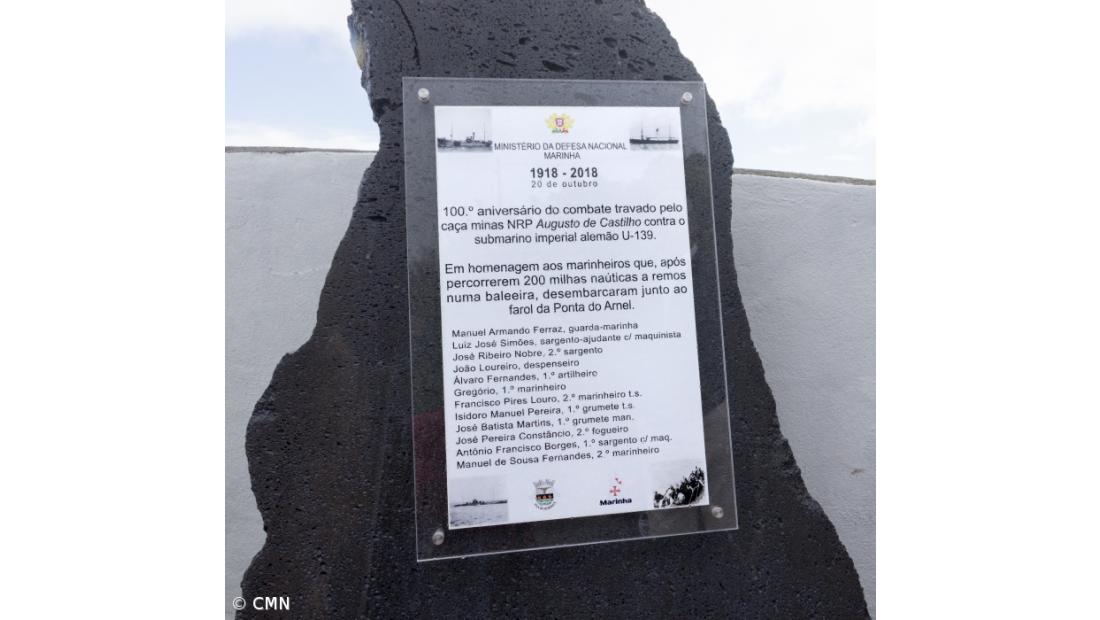 Homenagem aos sobreviventes do Navio Augusto de Castilho no Farol do Arnel  – Imagem 2