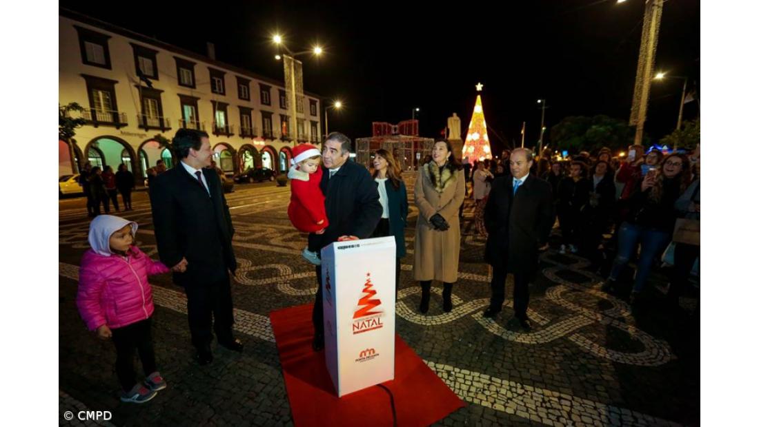Ponta Delgada inaugurou iluminação de natal esta sexta feira