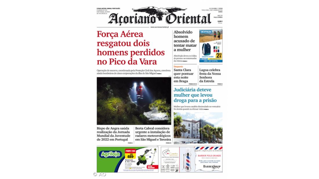 "Força Aérea resgatou dois homens perdidos no Pico da Vara"