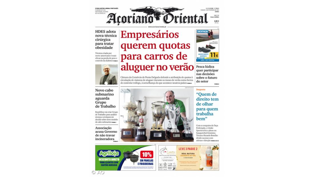 "Empresários querem quotas para carros de aluguer no verão"