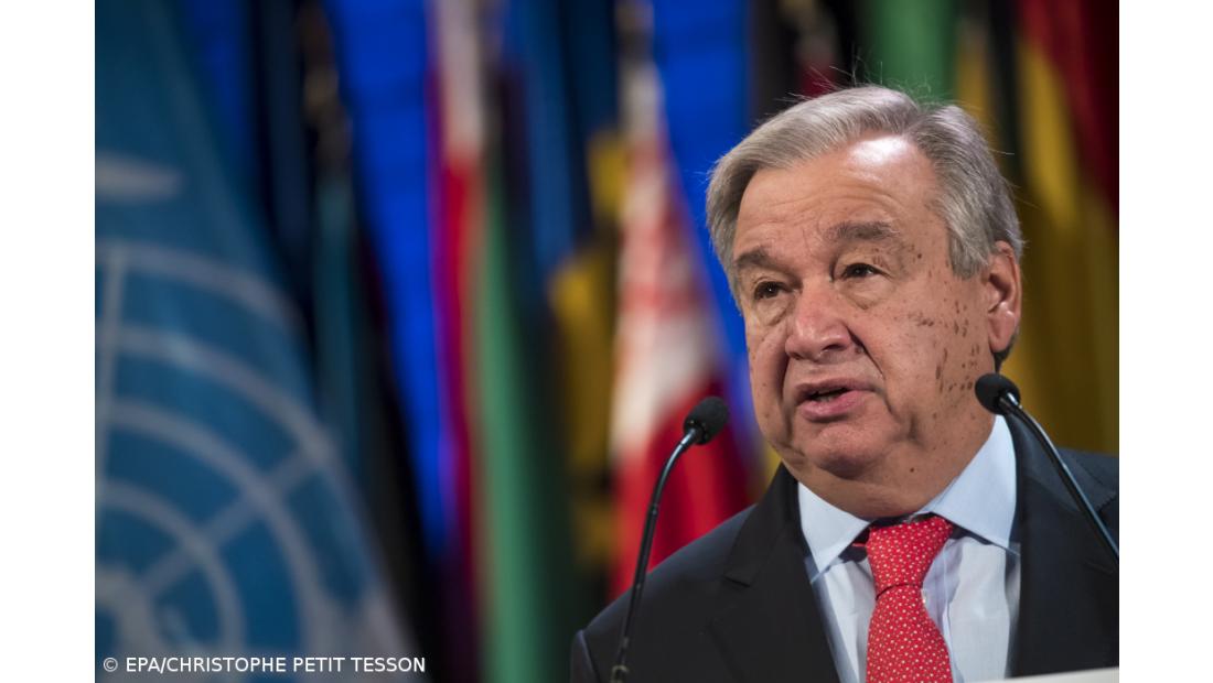 Guterres quer recuperação da crise com combate a alterações climáticas