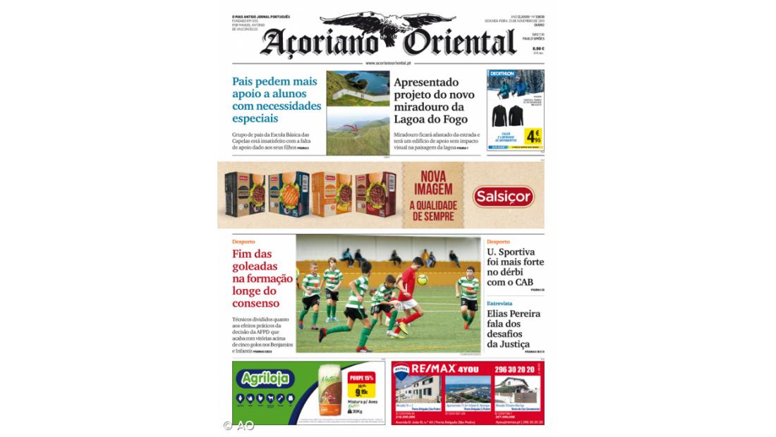 "Pais pedem mais apoio a alunos com necessidades especiais" é a manchete do Açoriano Oriental