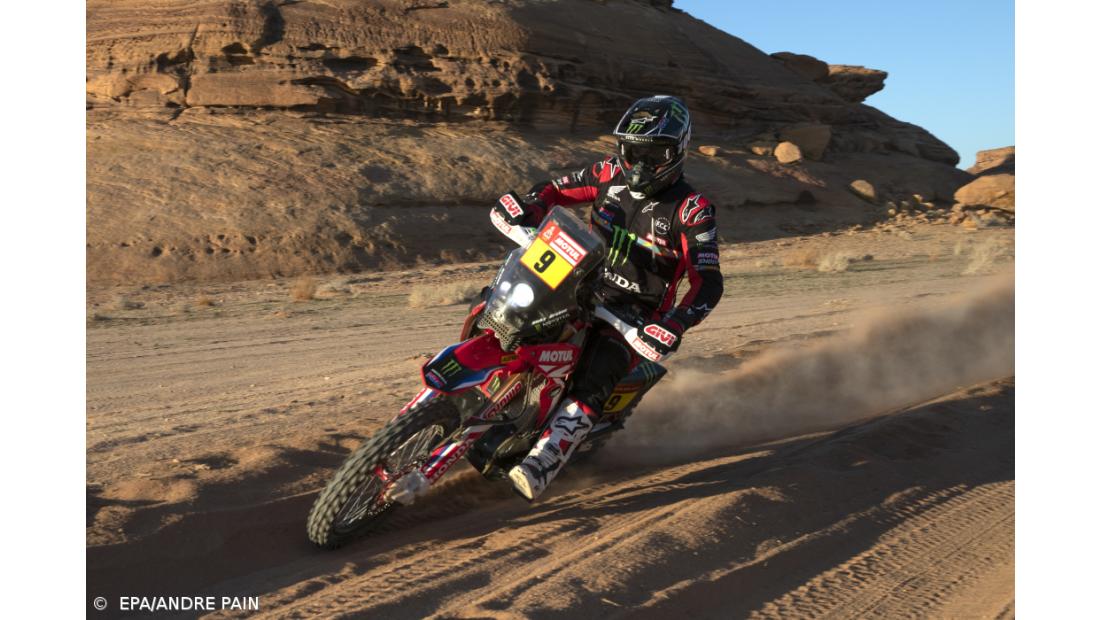 Ricky Brabec vence e chega ao dia de descanso na frente das motas