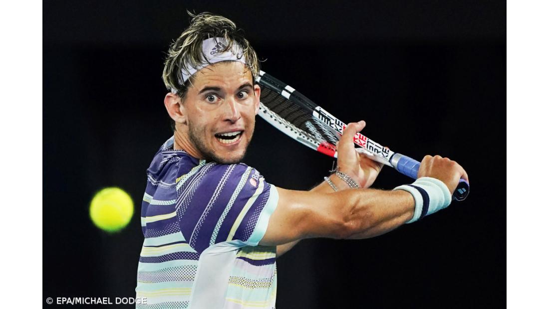 Dominic Thiem estreia-se na final frente a Novak Djokovic