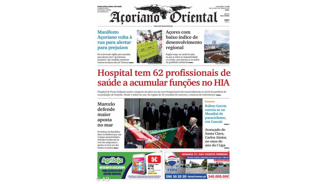 Hospital tem 62 profissionais de saúde a acumular funções no HIA