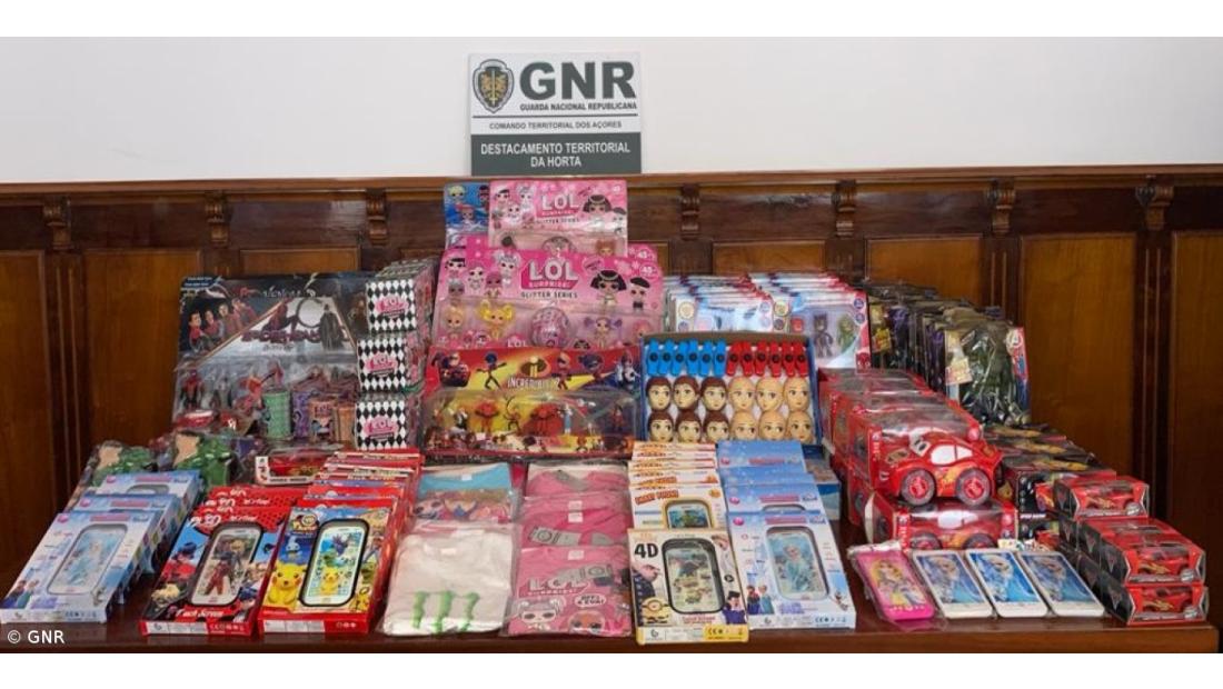 Apreensão de artigos contrafeitos na Horta