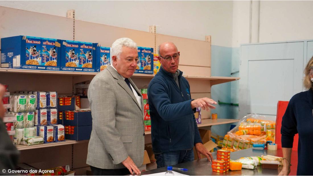 Governo dos Açores dá apoio extraordinário de 12.500 euros ao Banco Alimentar 