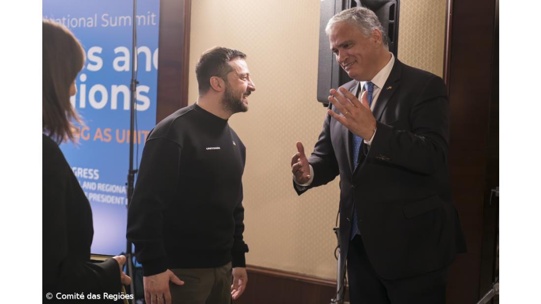 Vasco Cordeiro transmitiu a Zelensky em Kiev apoio do poder local europeu – Imagem 2