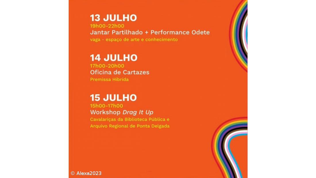 Performance “Conversas d’Armário” inaugurou as comemorações do Orgulho. O Quiosque Ala desenhou um espaço de reflexão muito inspirador. – Imagem 3