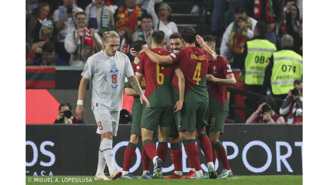 Portugal vence Islândia a caminho do Euro2024 e fecha qualificação só com vitórias