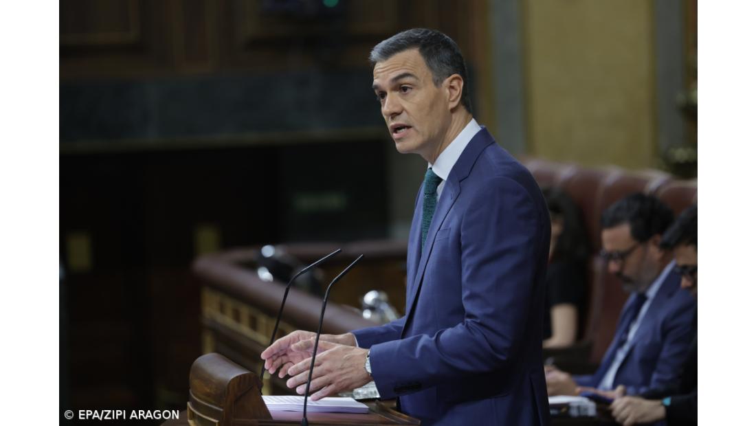 Sánchez apela a fim urgente de venda de armas a Israel