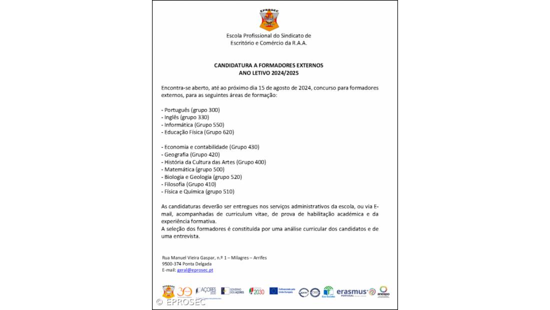 Ano Letivo 2024/2025