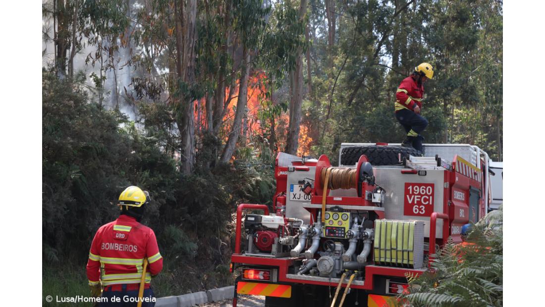 Bombeira açoriana transportada para o hospital