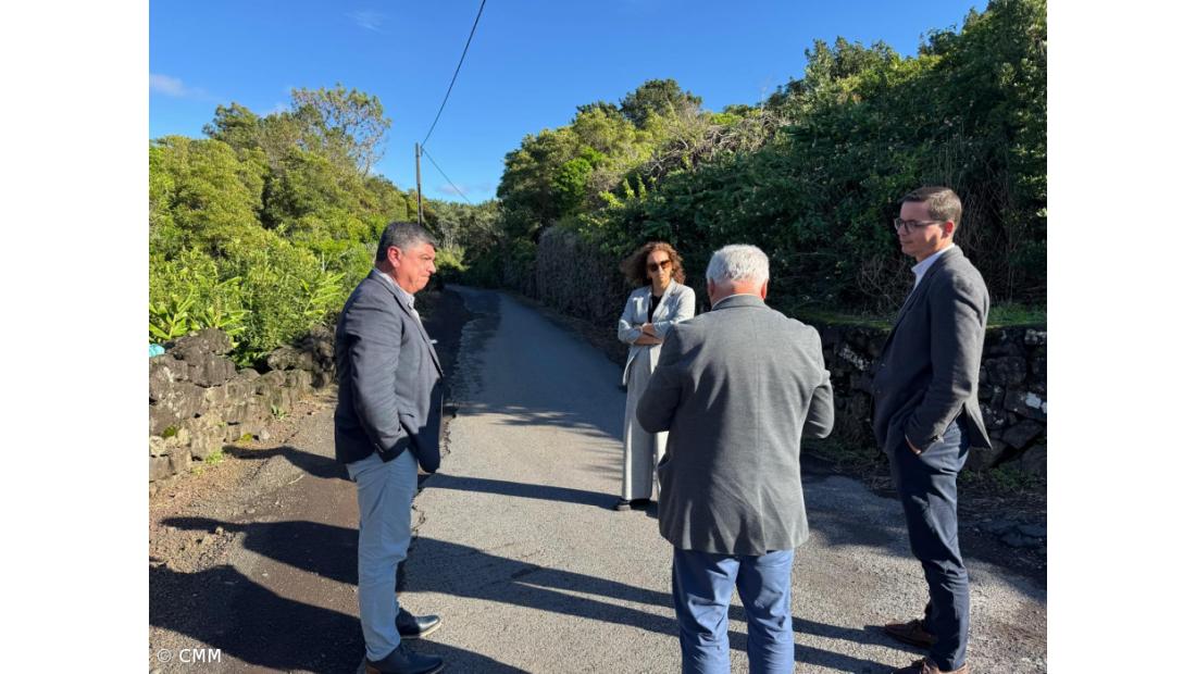 Executivo da autarquia da Madalena visita freguesia das Bandeiras