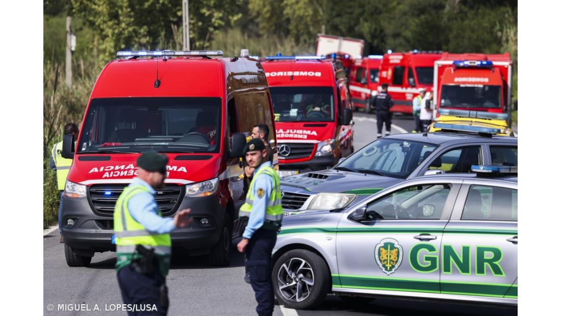 Número de feridos em acidente no Cartaxo com autocarro sobe para 39