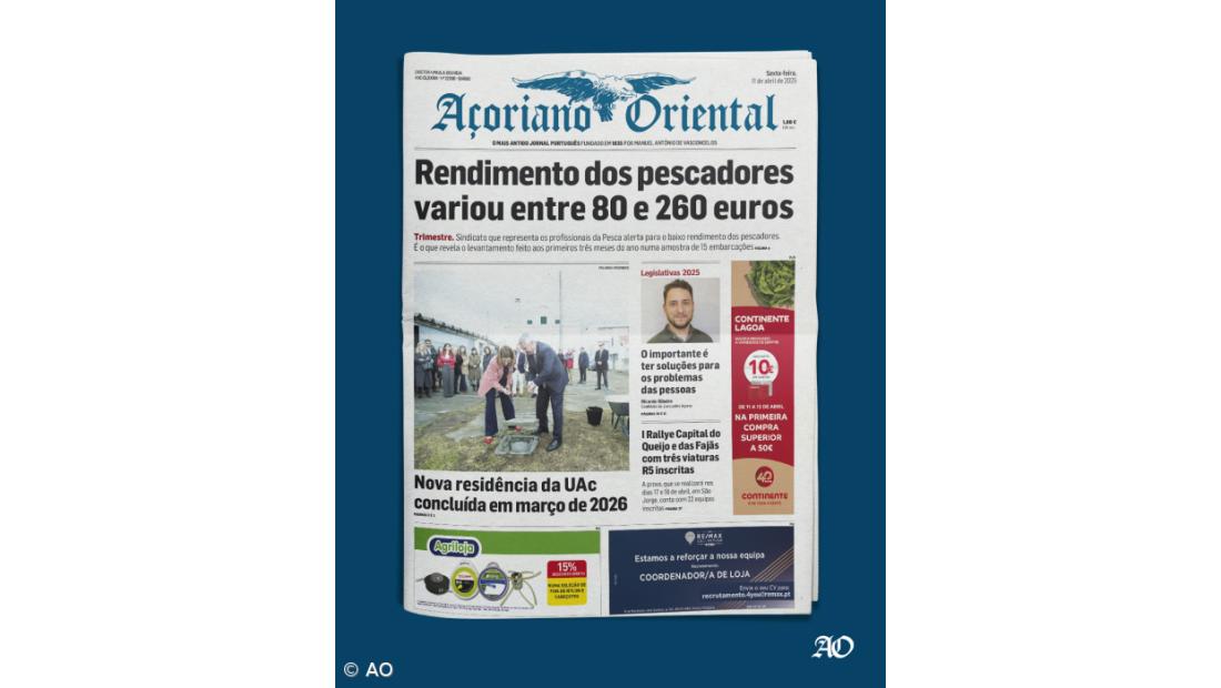 Rendimento dos pescadores variou entre 80 e 260 euros