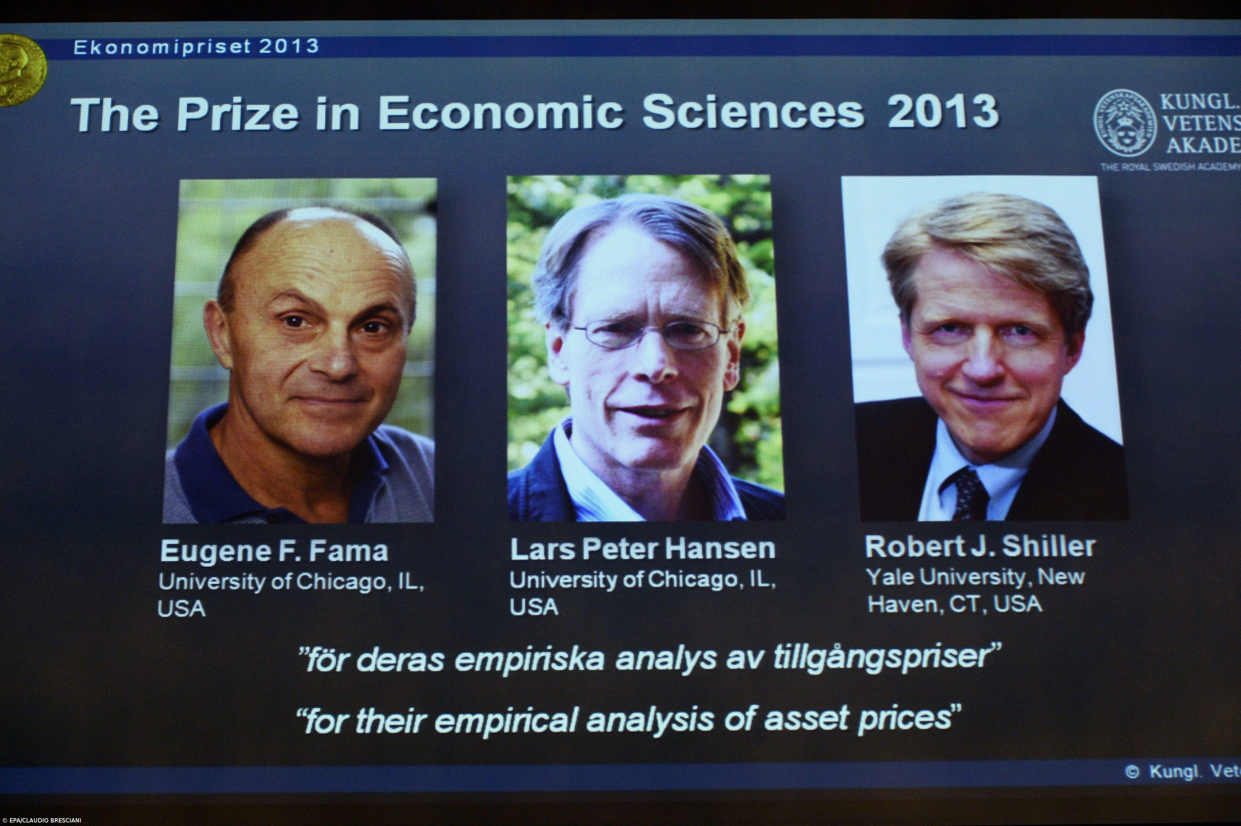 Nobel da Economia distingue Lars Peter Hansen, Eugene Fama e Robert Shiller  – Imagem 1