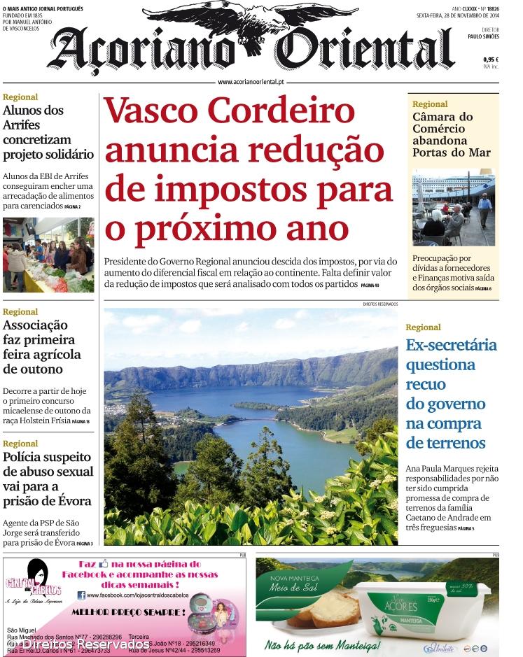 Vasco Cordeiro anuncia redução de impostos para o próximo ano – Imagem 1