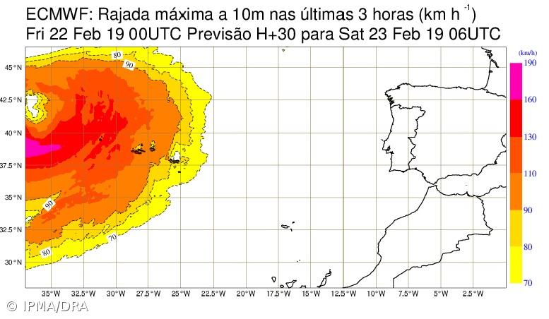 Grupo Ocidental em aviso vermelho para vento e agitação marítima – Imagem 1