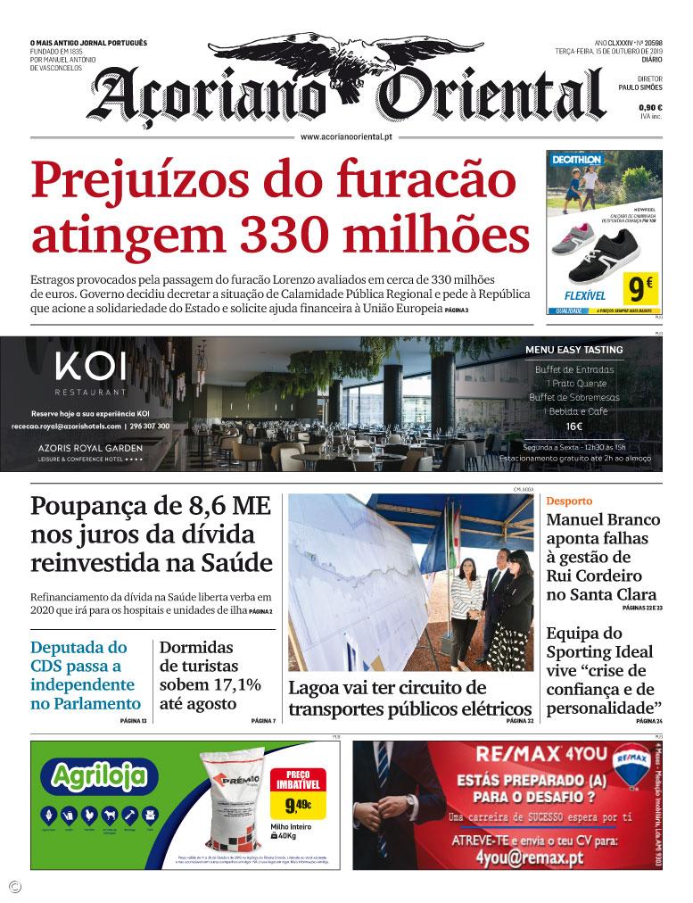 "Prejuízos do furacão atingem 330 milhões" – Imagem 1