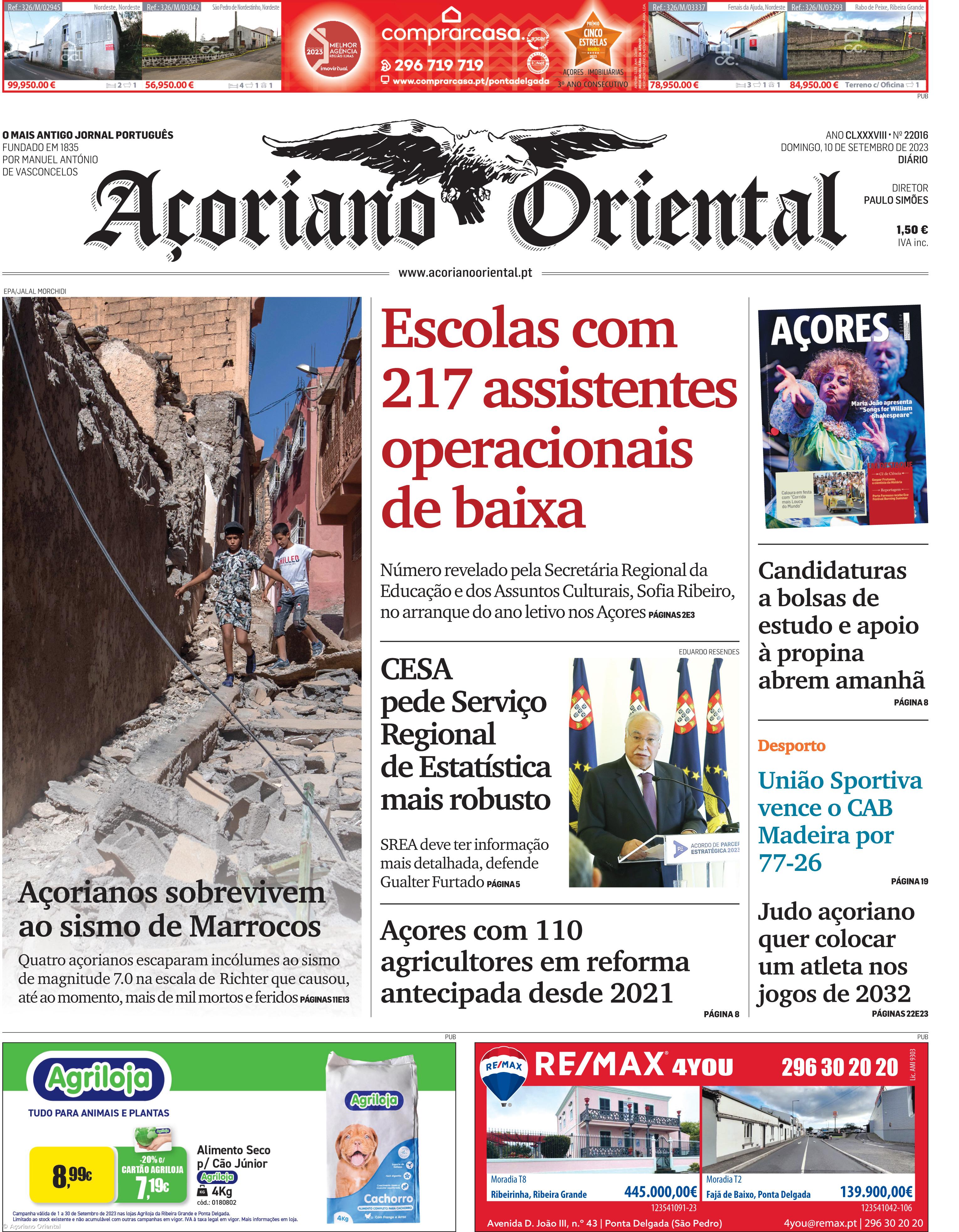 Capa AO 10 setembro 2023 – Imagem 1
