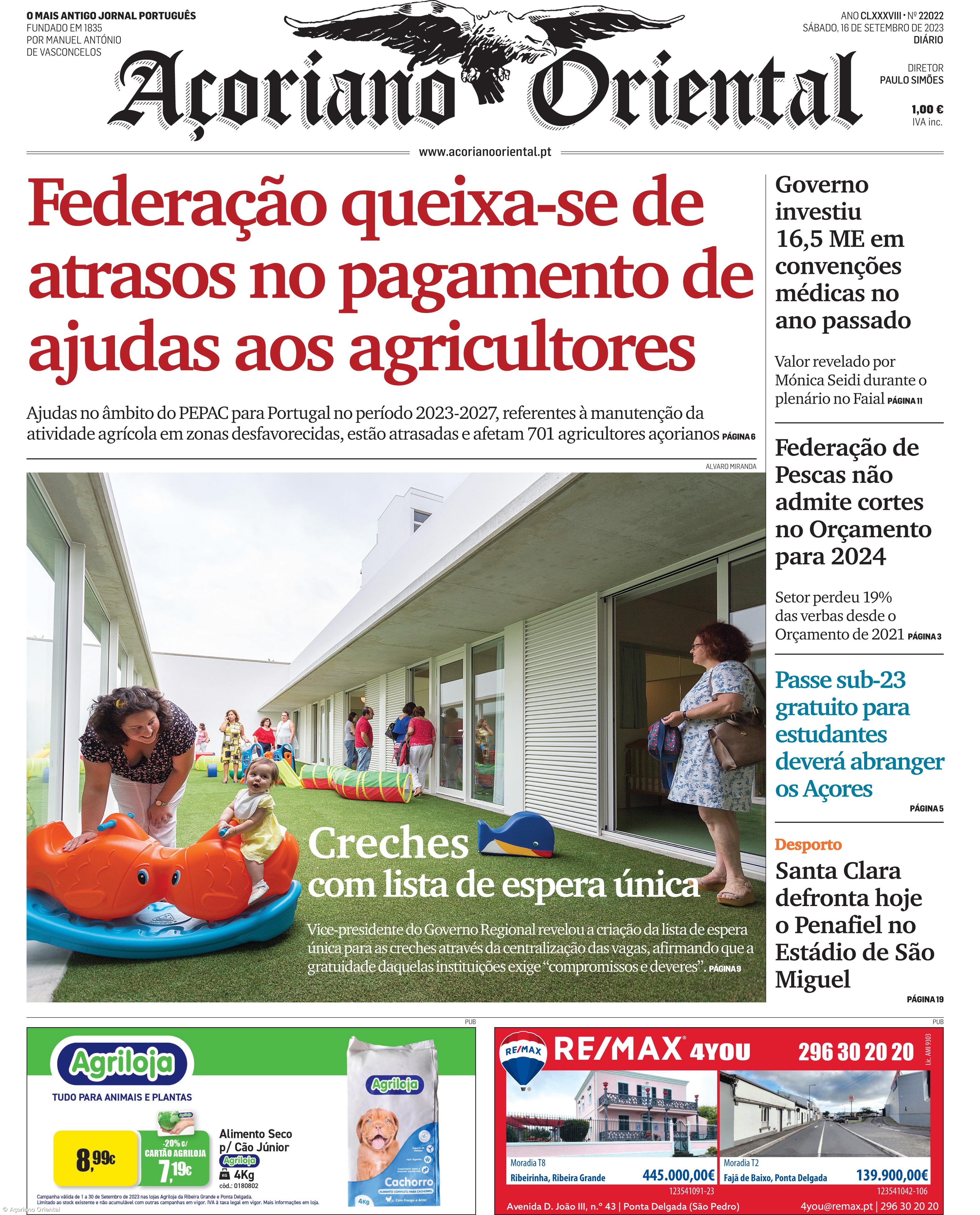 Capa AO 16 setembro 2023 – Imagem 1