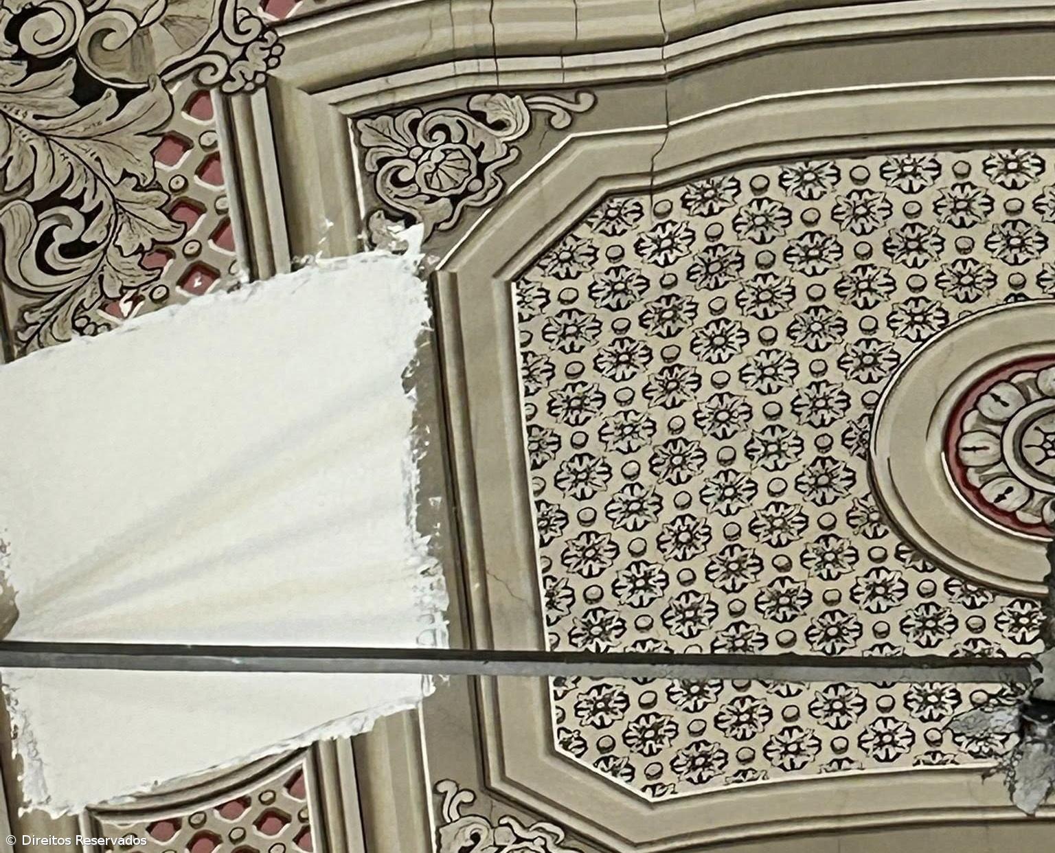 Infiltrações colocam em risco teto da Igreja do Bom Jesus – Imagem 1